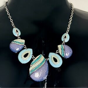 Elegant Tear Drop Assembled  Necklace